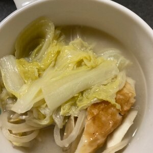 １０分で仕込み..豆乳鍋